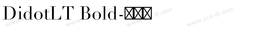 DidotLT Bold字体转换